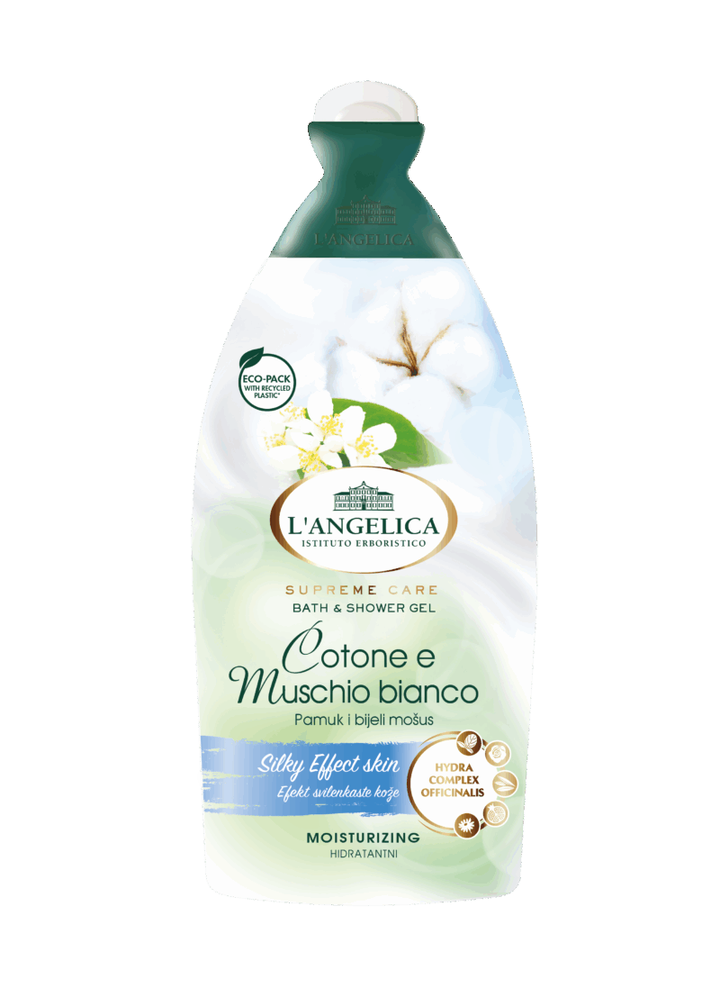 L'Angelica Supreme Care tusfürdő pamutvirág 500 ml