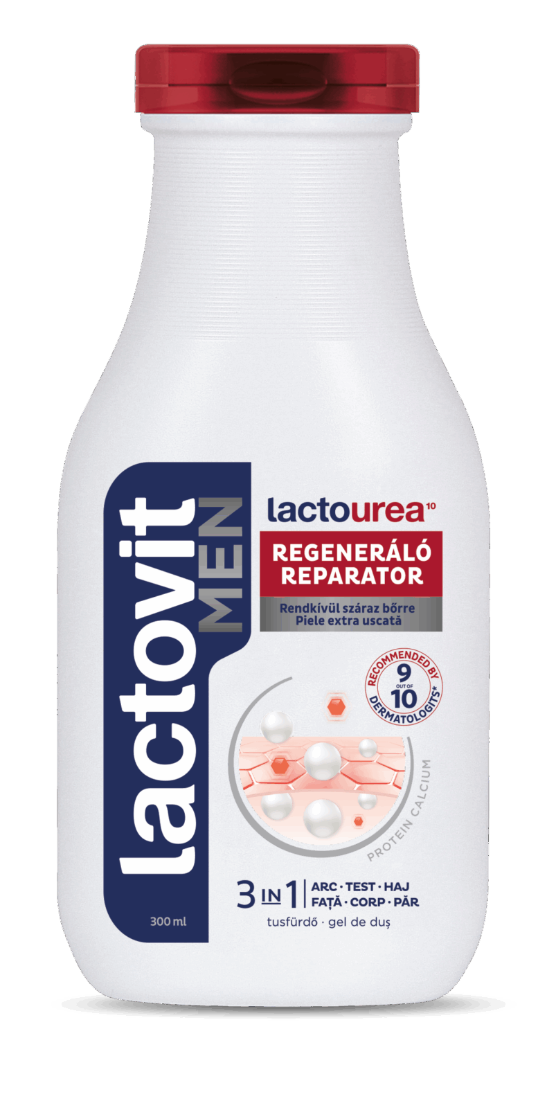 Lactovit MEN tusfürdő 300 ml Lactourea