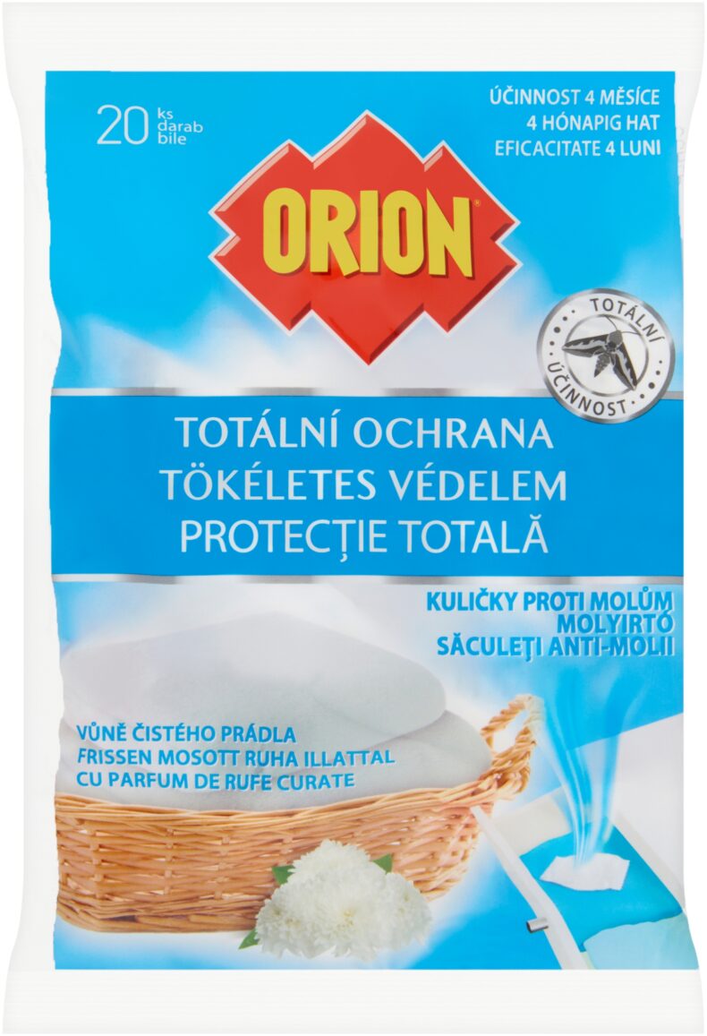 Orion Molyírtó golyó Frissen mosott ruha illat 20 db