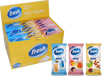FRESH frissítő kendő junior 15 db