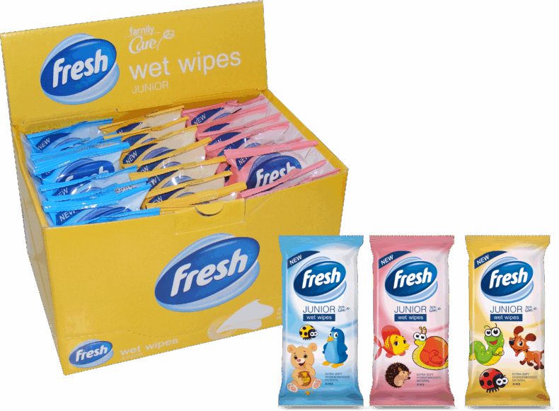 FRESH frissítő kendő junior 15 db