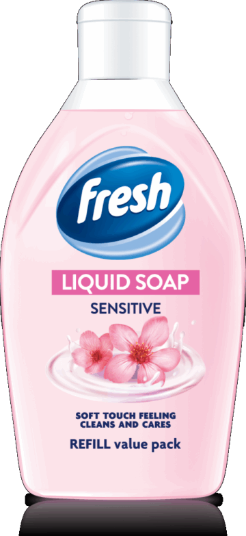 FRESH folyékony szappan virág illatú utántöltő (Sensitive) 1l