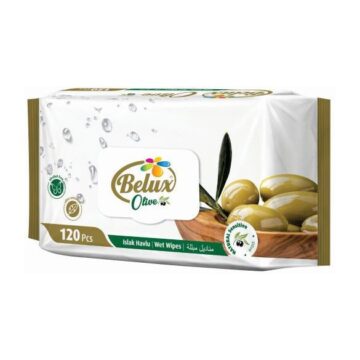 BELUX nedves törlőkendő oliva (OLIVE) 120 db flip top