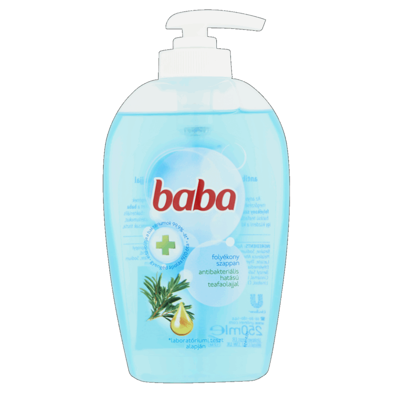 BABA folyékony szappan 250 ml Antibakteriális hatású teafaolajjal