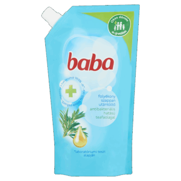 BABA folyékony szappan utántöltő 500 ml Antibakteriális teafaolajjal