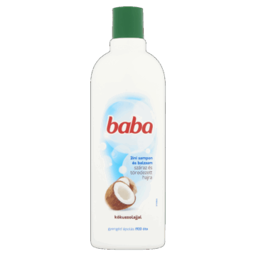 BABA 2in1 Sampon és Balzsam 400 ml Száraz töredezett hajra kókuszolajjal