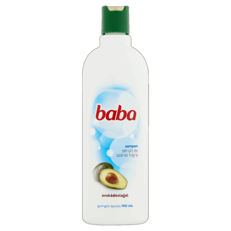 BABA Sampon 400 ml Sérült és száraz hajra avokádó olajjal