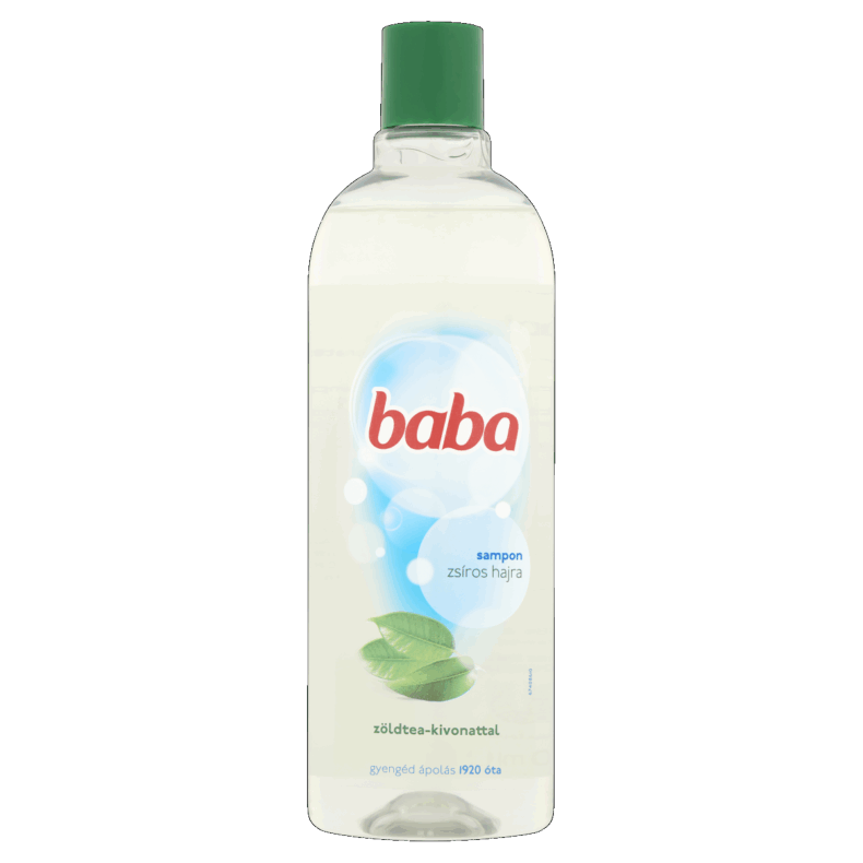BABA Sampon 400 ml Zöld tea kivonattal zsíros hajra