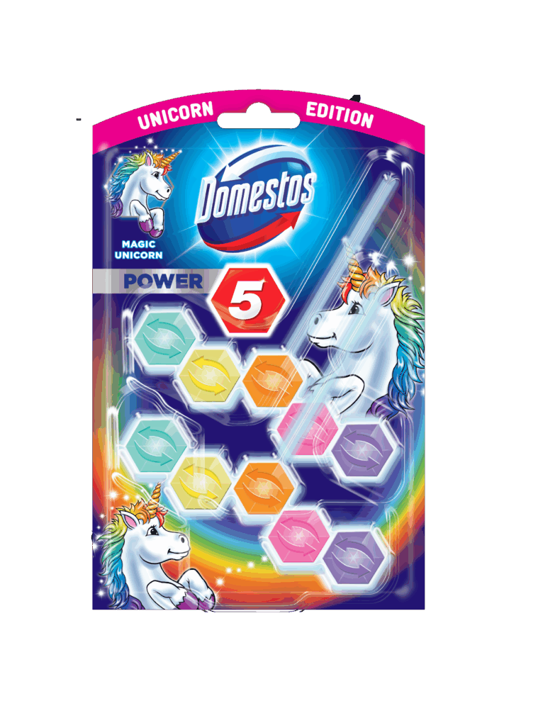DOMESTOS Power5 WC-rúd 2x55 g Magic Unicorn
