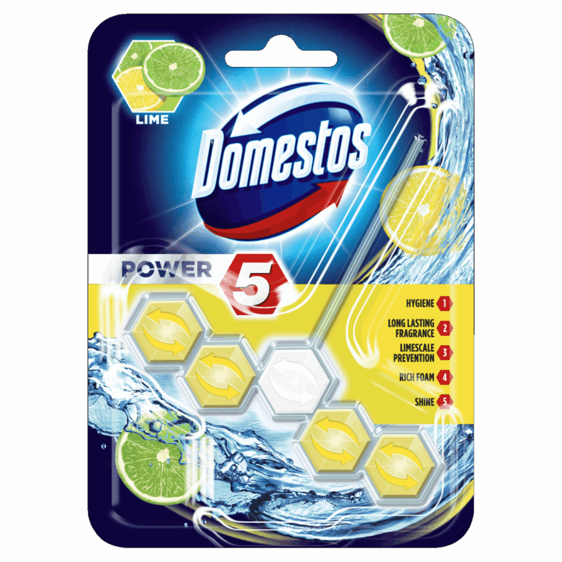 DOMESTOS Power5 WC-rúd 55 g Lime