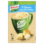 Knorr Cup a Soup bögrés instant 3 sajtos krémleves zsemlekockával 17 g