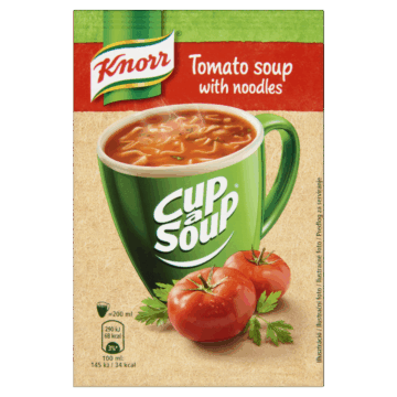 Knorr Cup a Soup bögrés instant paradicsomleves tésztával 19 g
