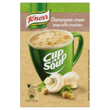 Knorr Cup a Soup bögrés instant Gombakrémleves zsemlekockával 15 g
