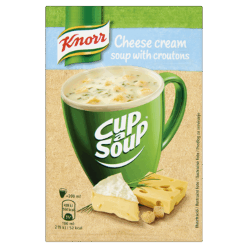 Knorr Cup a Soup bögrés instant sajtkrémleves zsemlekockával 22 g