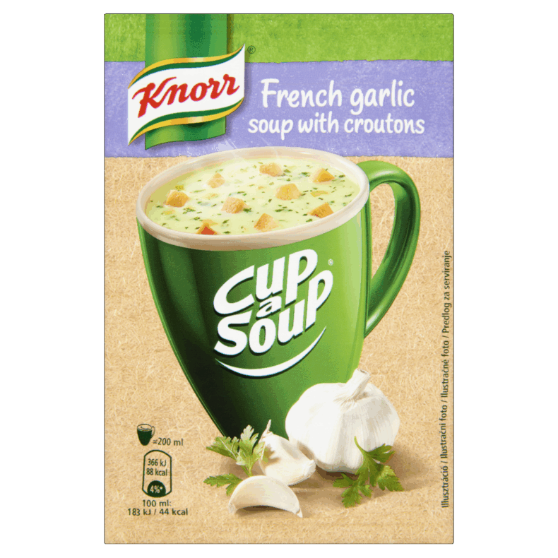 Knorr Cup a Soup bögrés instant Fokhagymakrémleves
