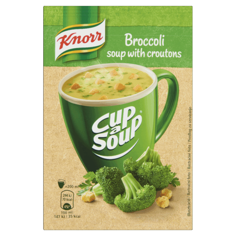 Knorr Cup a Soup bögrés instant brokkolikrémleves