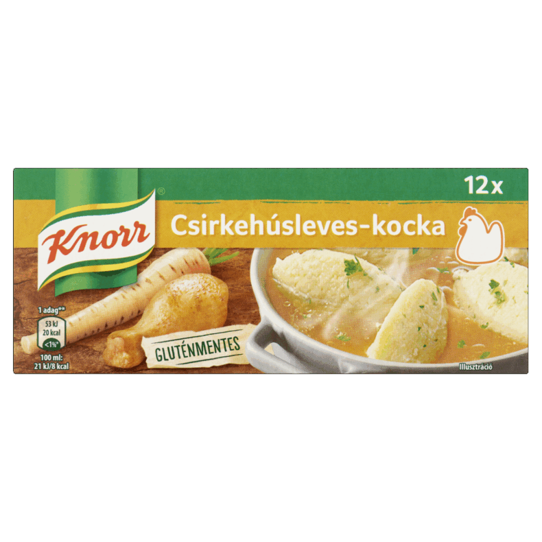 KNORR Kocka Csirkehúsleves-kocka 120 g