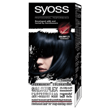 Syoss Color tartós hajfesték 1-4 kékesfekete