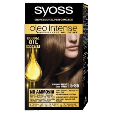 Syoss Color Oleo intenzív olaj hajfesték 5-86 édes barna