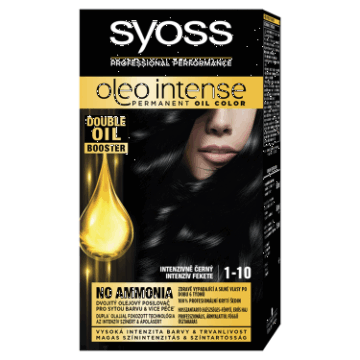 Syoss Color Oleo intenzív olaj hajfesték 1-10 intenzív fekete