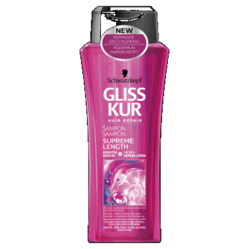 Gliss hajregeneráló sampon 250 ml Supreme Length hosszú hajra