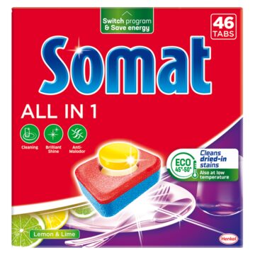 Somat All in One tabletta 46 db XL Lemon&Lime
