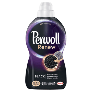 Perwoll Renew Black finommosószer fekete és sötét textíliákhoz 18 mosás 990 ml