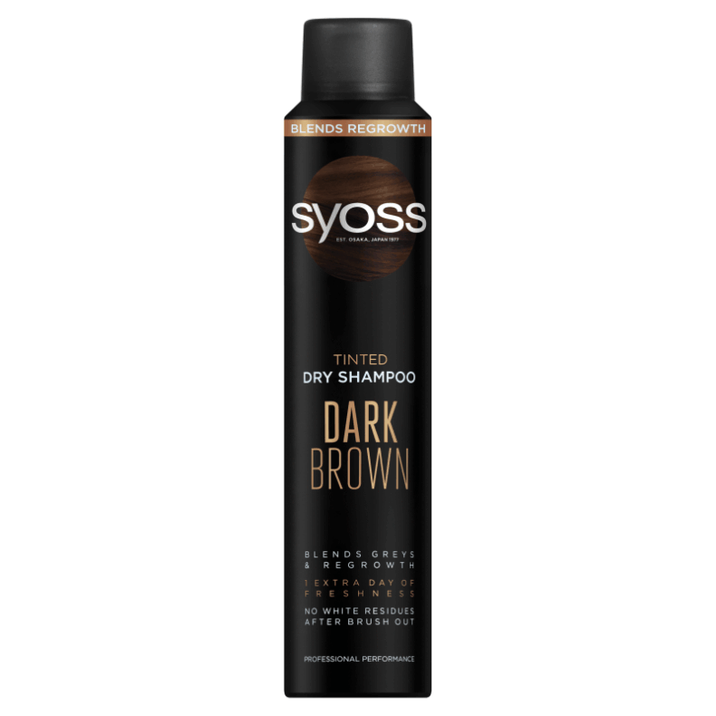 Syoss száraz sampon 200 ml Sötét hajra
