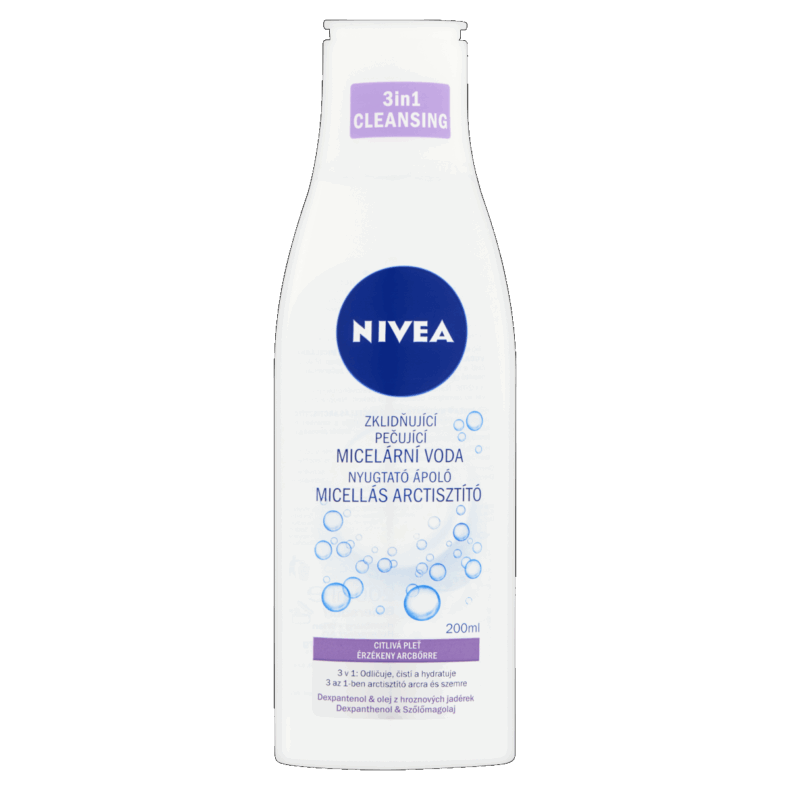 NIVEA micellás arctisztító 200 ml Nyugtató Ápoló érzékeny bőrre