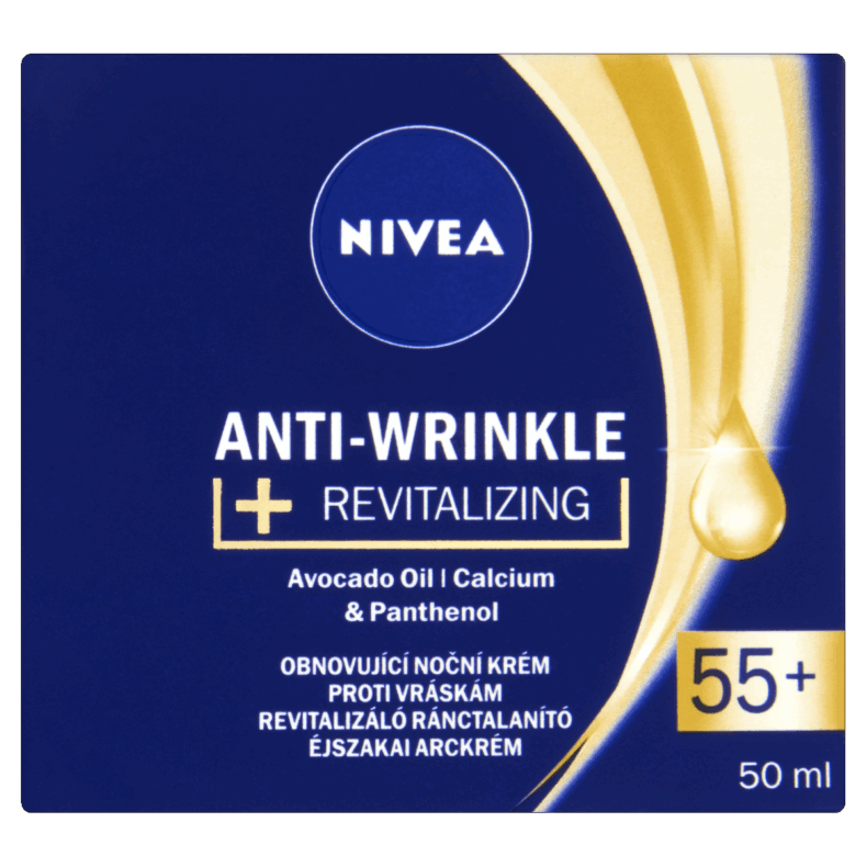 NIVEA Anti Wrinkle éjszakai arckrém 50 ml 55+