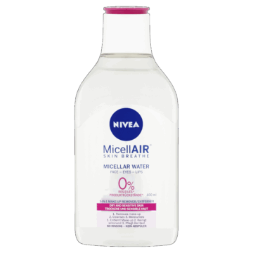 NIVEA micellás arctisztító 400 ml Gyengéden Ápoló száraz bőrre