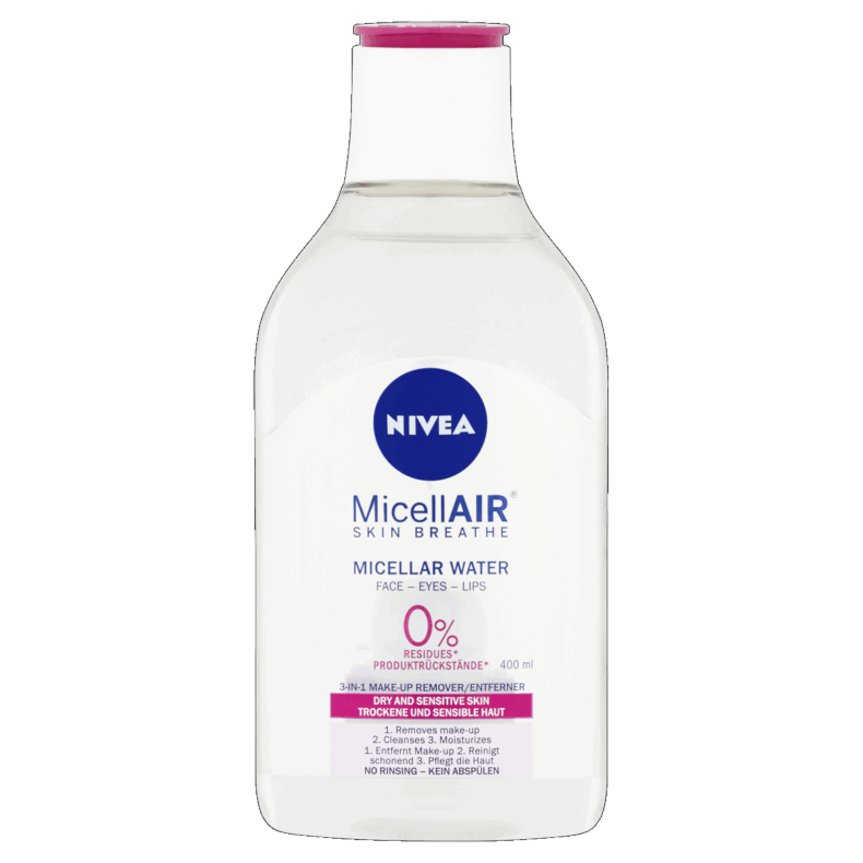 NIVEA micellás arctisztító 400 ml Gyengéden Ápoló száraz bőrre