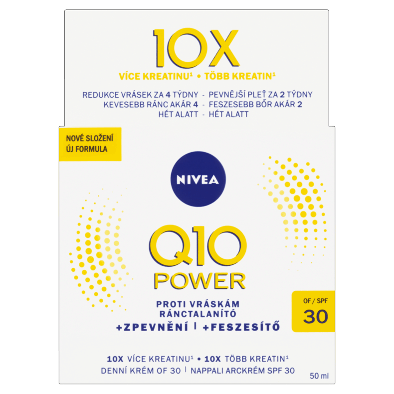 NIVEA Q10 POWER nappali arckrém 50 ml ránctalanító FF30