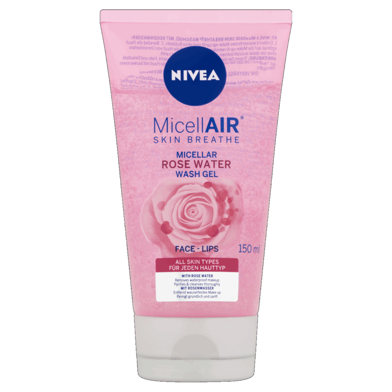 NIVEA micellás arclemosó gél 150 ml Rózsavizes