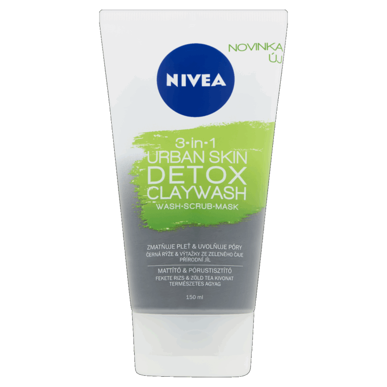 NIVEA arclemosó 150 ml URBAN SKIN Detox Mattító agyagos