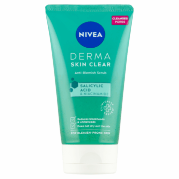 NIVEA Derma Skin Clear Tisztító Hatású Bőrradír 150 ml