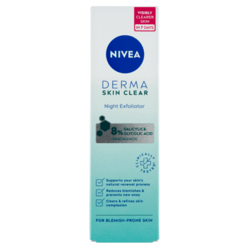 NIVEA Derma Skin Clear Éjszakai Hámlasztó 40 ml
