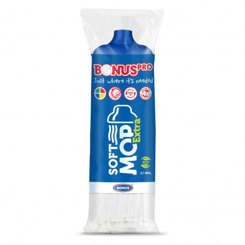 BonusPRO felmosófej SoftMOP Extra 160 g kék