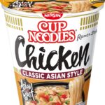 Nissin Cup Noodles poharas instant tésztaleves ízletes csirke ízesítéssel 63g