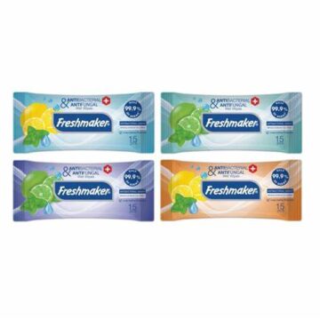 Freshmaker Antibakteriális nedves törlőkendő 15 lap