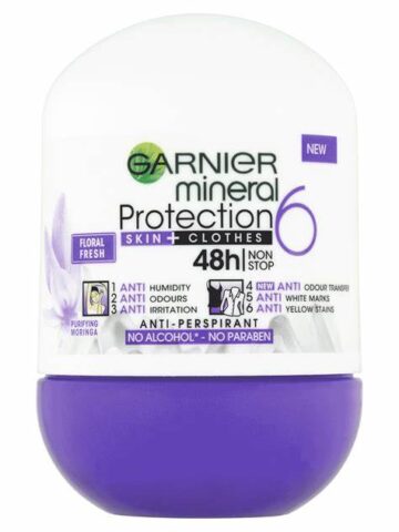 GARNIER Mineral Deo Roll-On 50 ml Protect6 Floral Fresh