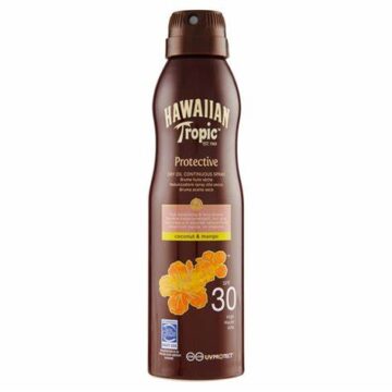 HAWAIIAN TROPIC SPF30 száraz olaj spray 180 ml