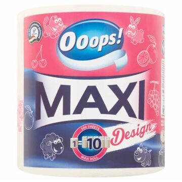 Ooops! Maxi konyhai papírtörlő 1 tekercs 2 rétegű Design