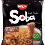 Nissin Soba instant tésztaétel japán curry ízesítéssel 111g