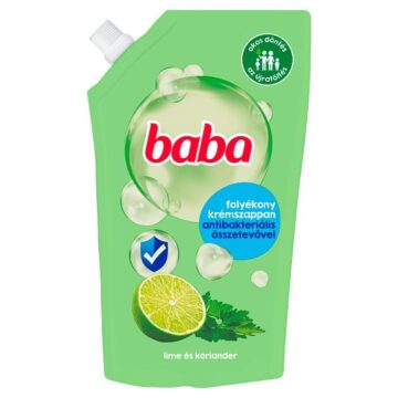 BABA folyékony szappan utántöltő 500 ml Antibakteriális Lime