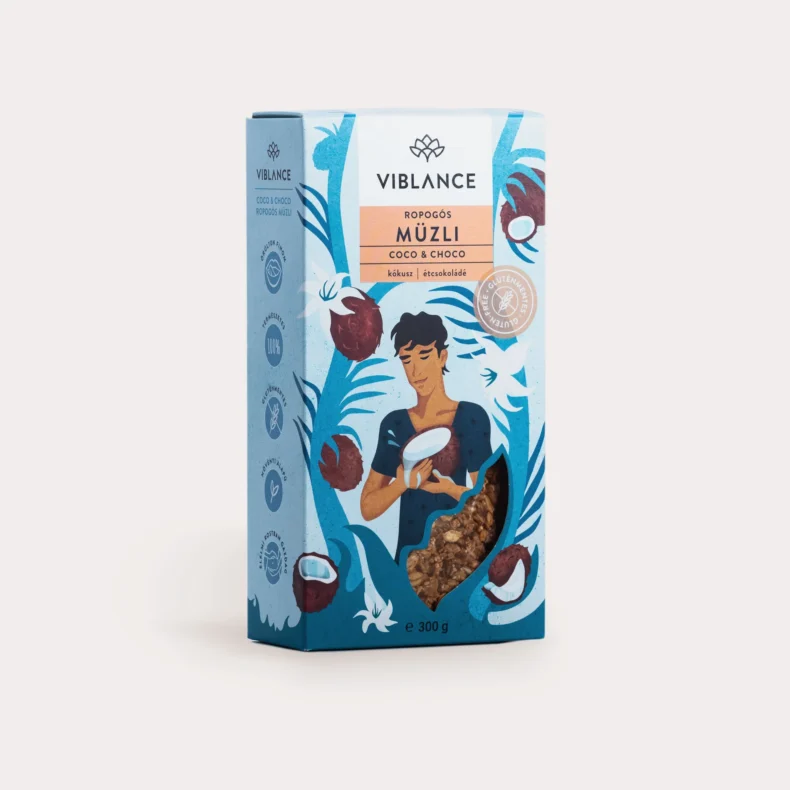 Viblance Choco & Coco Ropogós Müzli 300g