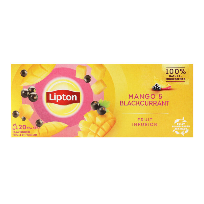 LIPTON tea 20 filter Mangó-Feketeribizli