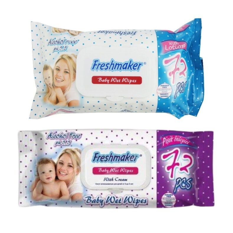 Freshmaker MAT nedves törlőkendő 72 lapos kupakos