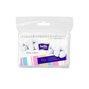 BELLA COTTON Fültisztító Pálcika, Fóliatasakos Utántöltő 100 db
