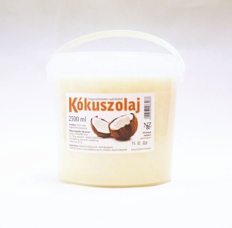 N&Z Kókuszolaj vödrös 2500 ml Csak személyes átvétel esetén